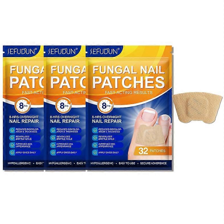 1/2 / 3PCS真菌ネイルパッチ、損傷した爪と変色の外観を回復するための多目的足指爪修復治療パッド