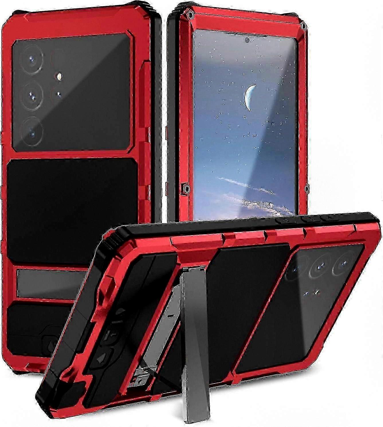 Heavy Duty Metal Military Grade Phone Case Suitable for Certain Brand Galaxy S24 Ultra with Built-in Screen Lens Protection
