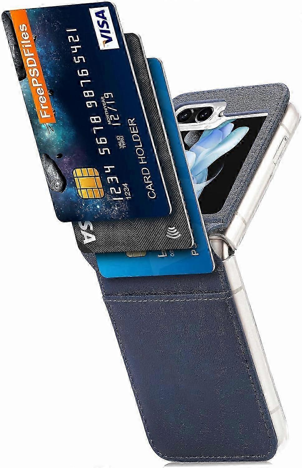 For Samsung Galaxy Z Flip 6 Wallet Case, Ultra Thin PU Leather Shockproof Protective Case with Card Slot For Z Flip 6 5G 2024