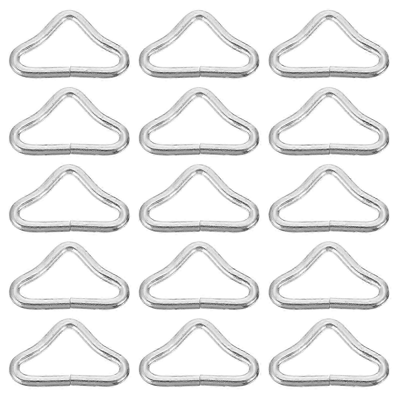 40 PCS Ring Kids Triangle Buckle Trampoline Slide Lock Buckle Triangle Connector Triangle Handbag Hardware