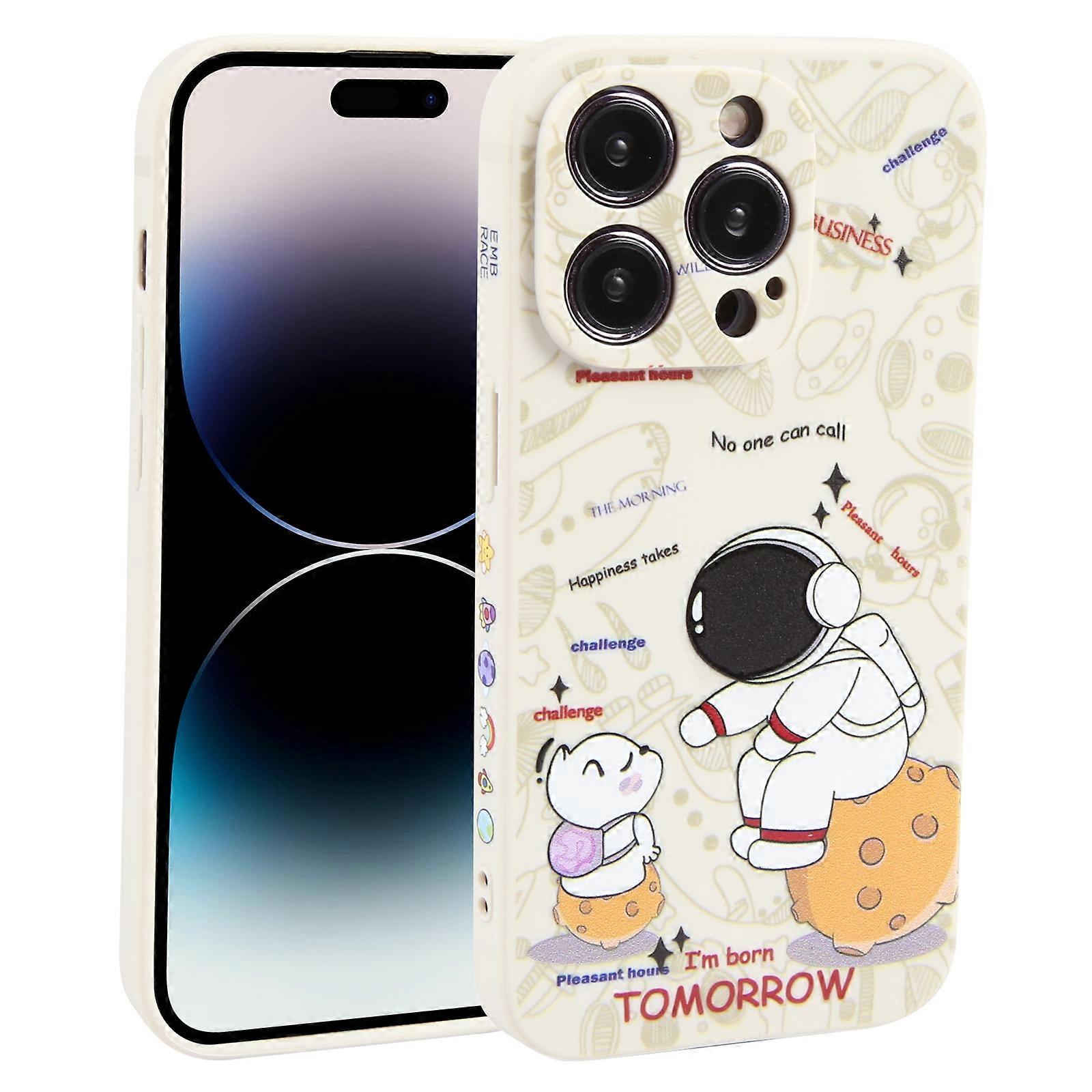 Astronaut Pattern Frosted TPU Phone Case