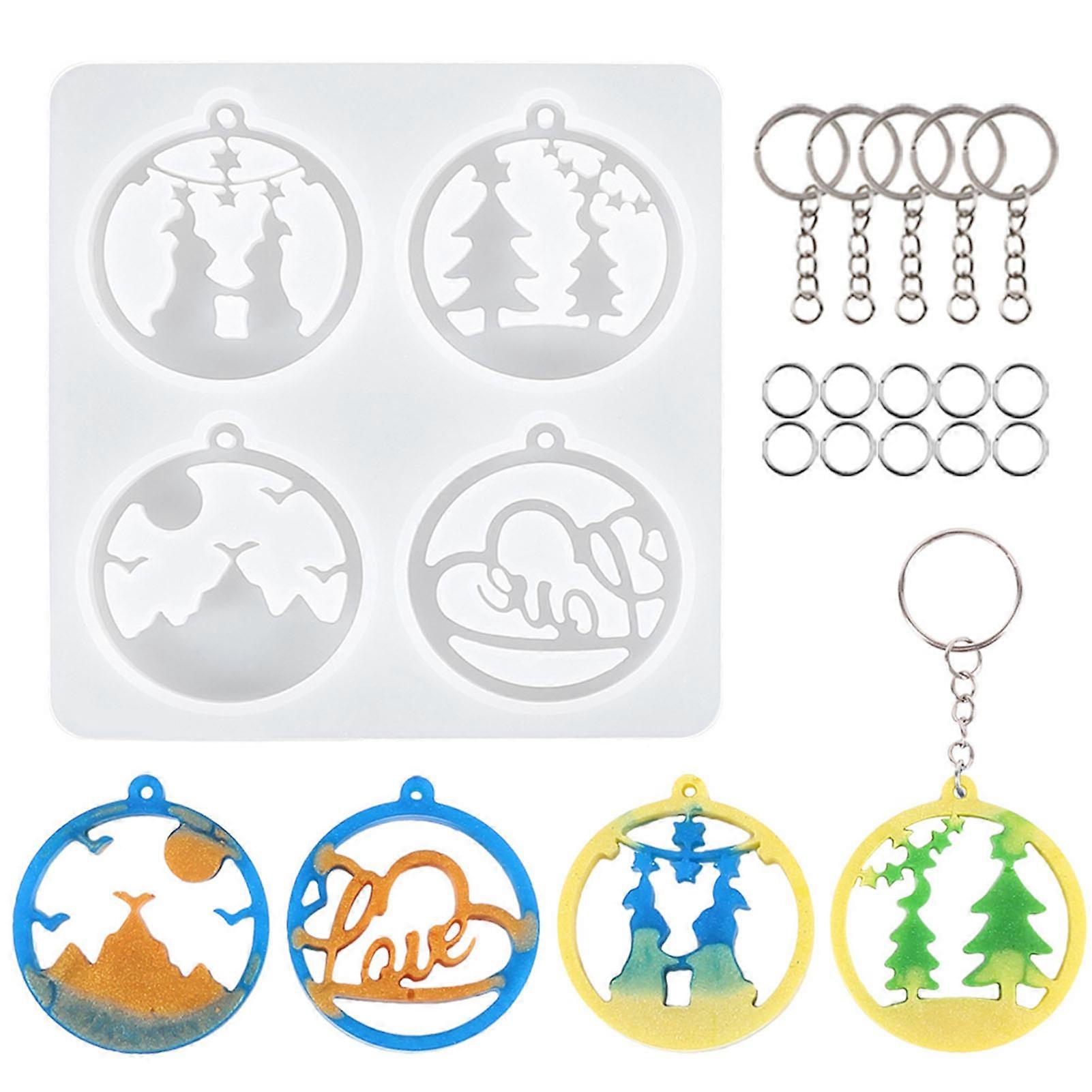 Pendant Casting Silicone Mold Dream Catcher Pendant DIY Casting Kit with