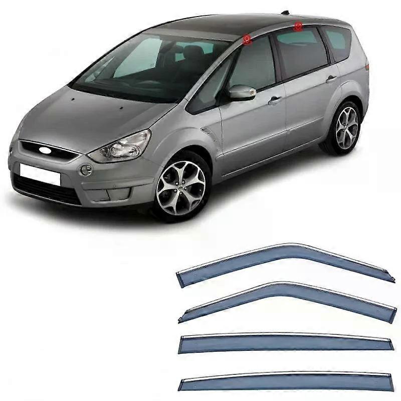 Applicable Window Visor Awnings & Shelters Side Window Deflector Weather Shield For Ford S-Max 2006 2007 2008 2009 2010 2011 2012 2013 2014