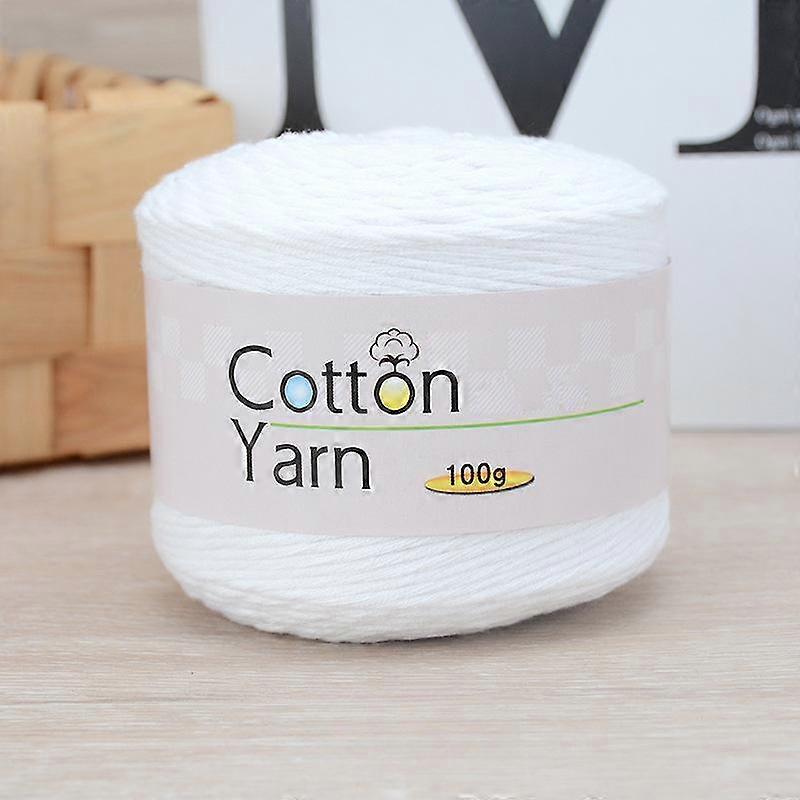 100g Solid Color Cotton Yarns High Quality Combed Cotton Yarn DIY Crocheting Children's Clothing Material