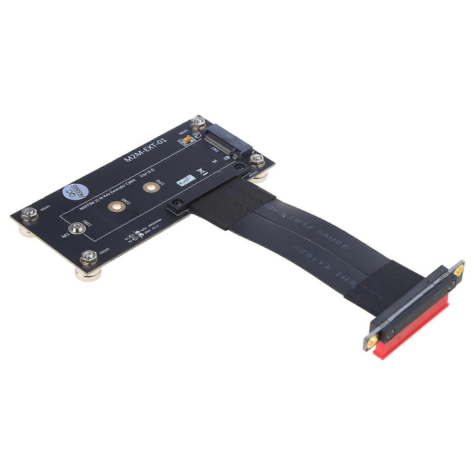 M.2 NVMe M-KEY to PCIE 4.0 Extension Cable High-Speed Gen4.0 Shielded M.2 PCI-e 2230 2242 2260 2280 22110 SSD Adapter