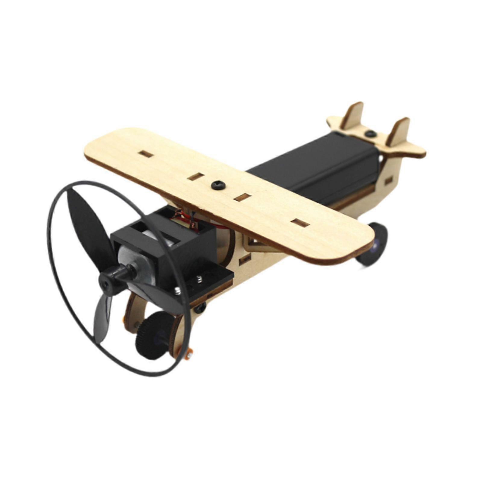 3D Assemble Aircraft Model Desk Decor DIY Science and Physics Experiment Kit