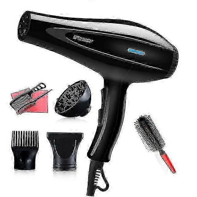 Hair Dryers Hair Dryer Blow Air With Concentrator Nozzles Diffuser Comb Brush Salon Household Hairdryer 8 In 1