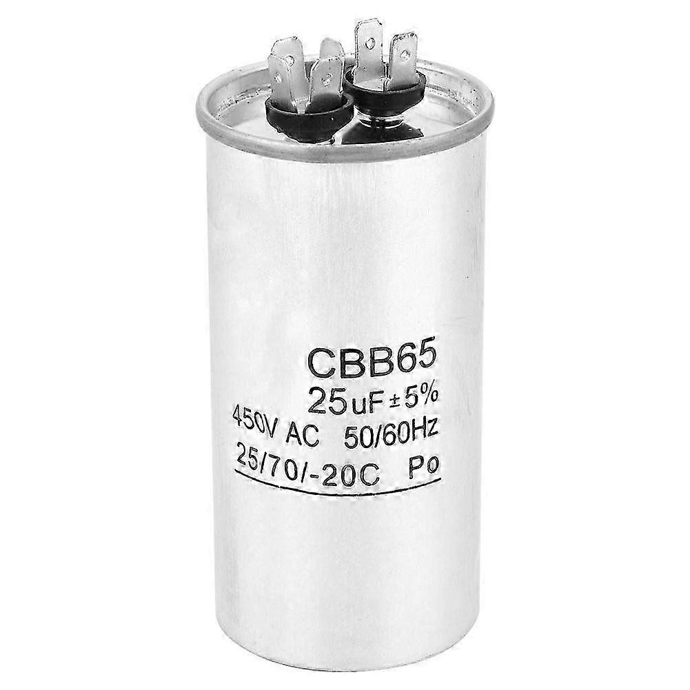 25uF 450V CBB65 Aluminum Shell Explosion-Proof Capacitor for Air Conditioner Motor