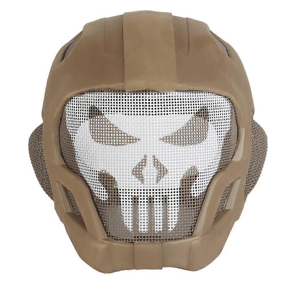 For Paintball CS BBS Cosplay Game Tactical Full Face Protective Helmet Adjustable Lightweight Airsoft