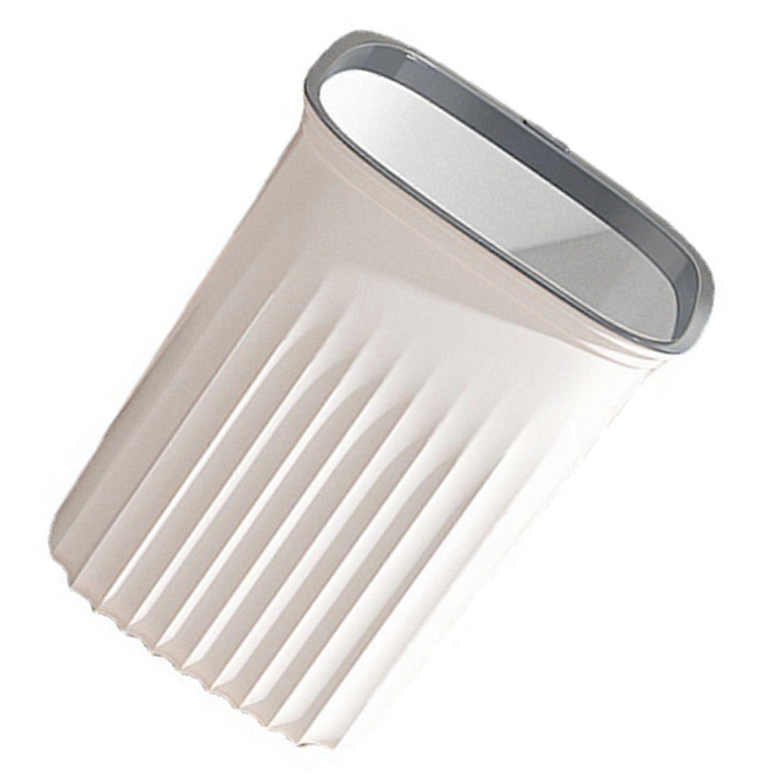 The Waste Paper Bin, Multipurpose, Pressure Ring Design, Square Shape (Large: 28 x 20 mm) White