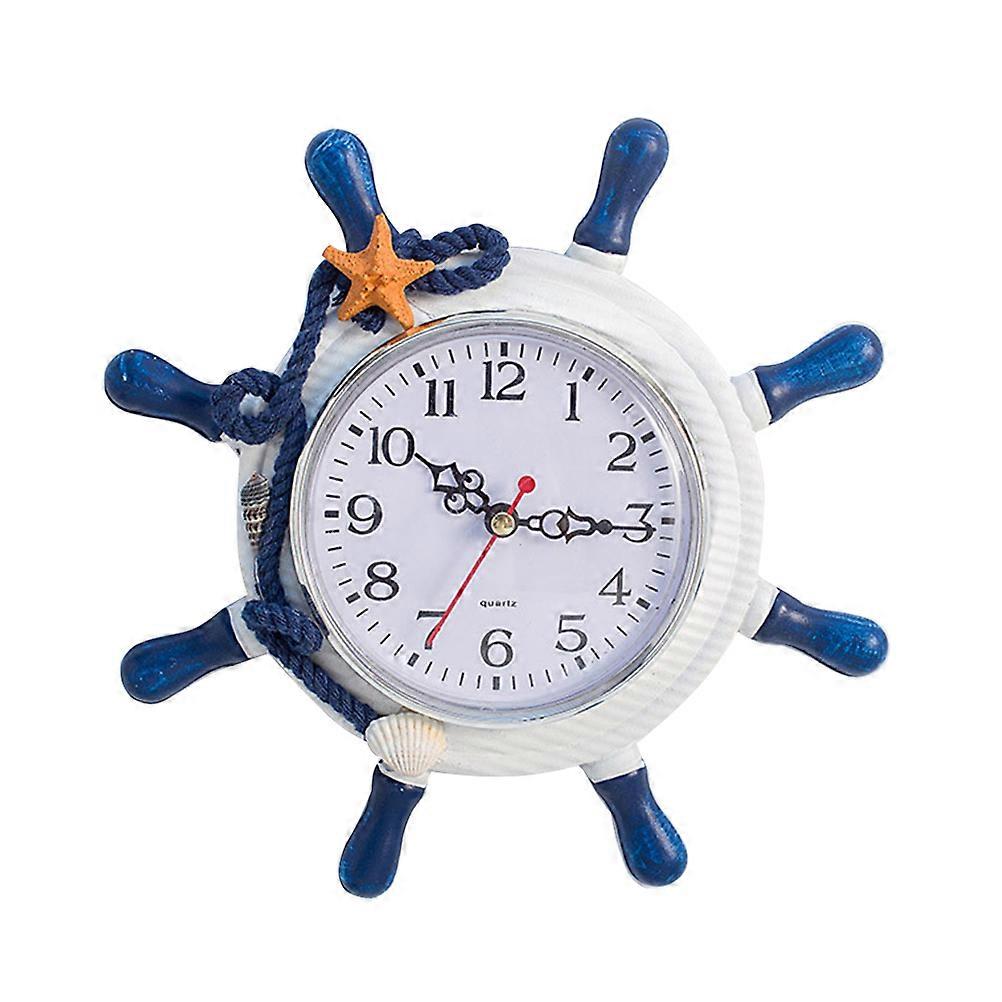 Handsome Wall Clock Combining Practicality and Stylish Mediterranean Charm