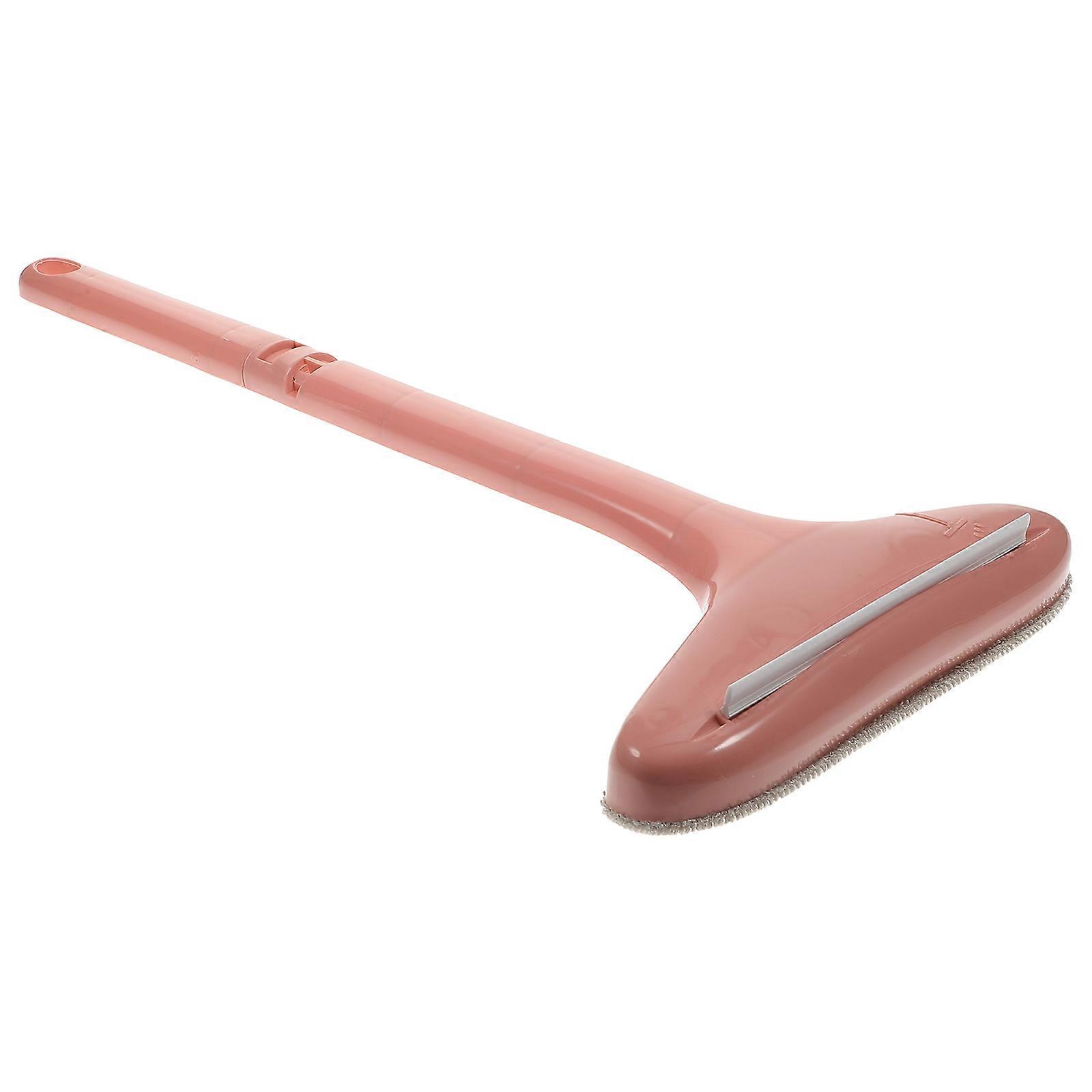 Window Cleaning Brush Dust Removal Pink Long Handle Multi-Purpose Home Use 54*21Cm 1Pcs