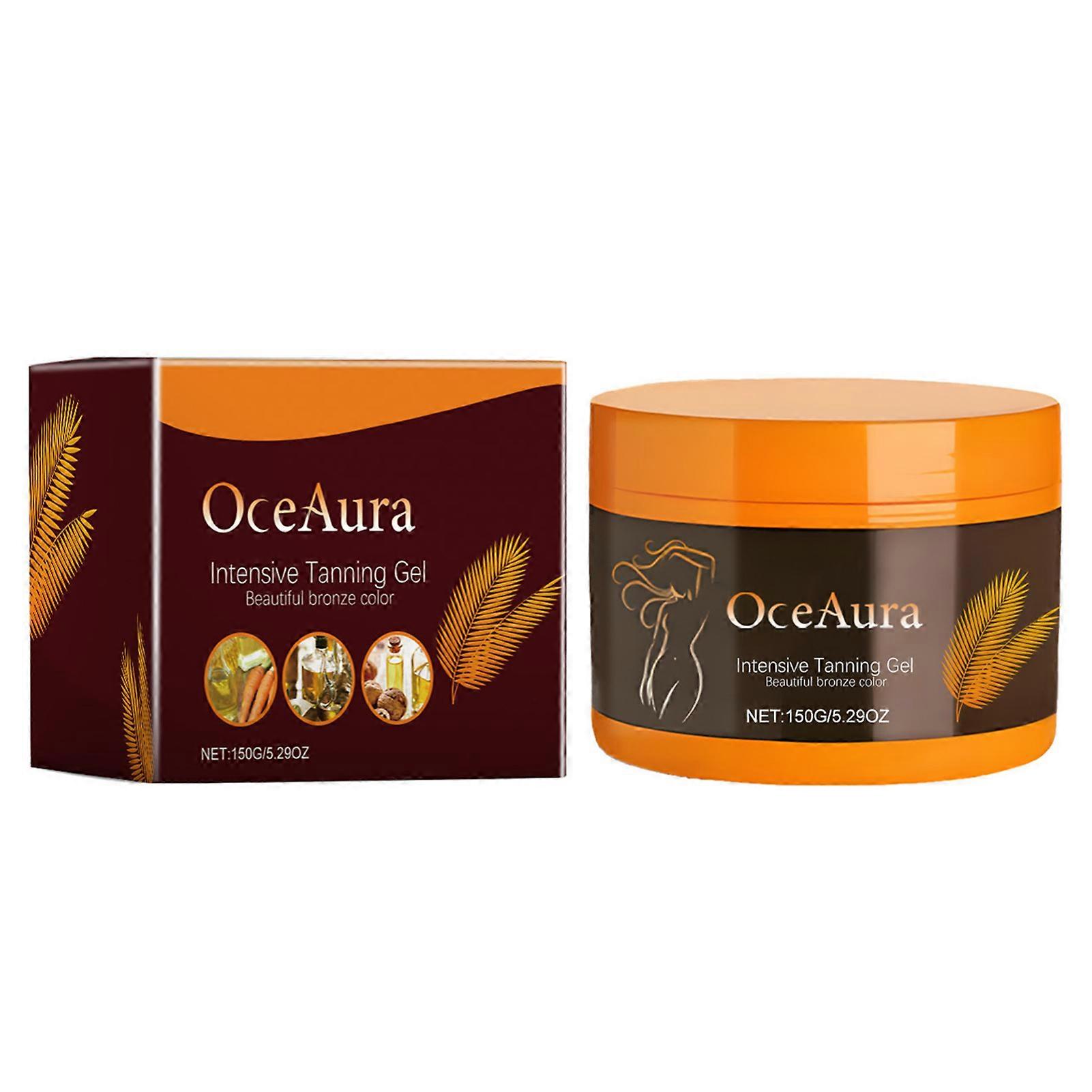 Intensives Tanning Gel Hydrating Tanning Lotion Outdoor Natural Tanning Cream Gel with Carrots Extract Instants Tans Enhancer