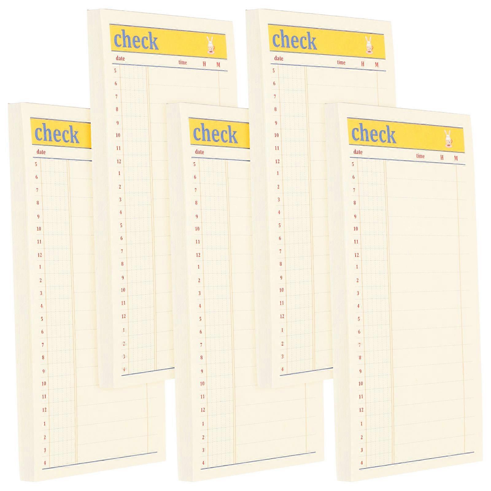 Daily Planner Notepad Weekly Summary Home Use Rectangular 5Pcs
