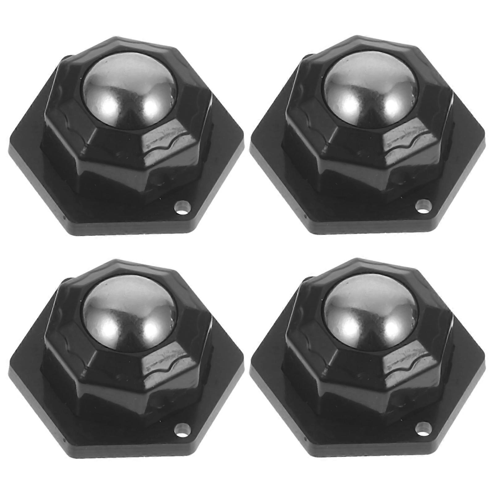 Heavy Duty Self Adhesive Swivel Caster Wheels with Stainless Steel Rollers and Steel Balls for Silent, Smooth Movement on Furniture, Cabinets, Sofas,