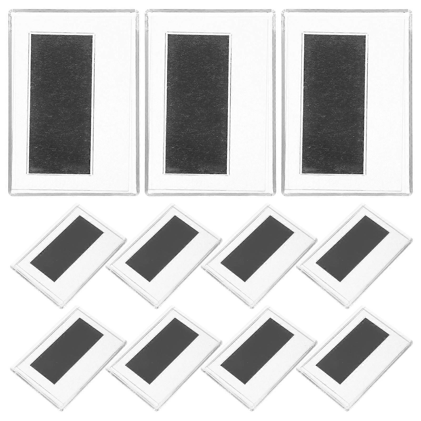 Photo Holders Magnetic Holding Acrylic Picture Frames for Home Use Transparent Rectangular Wear Resistance 10Pack