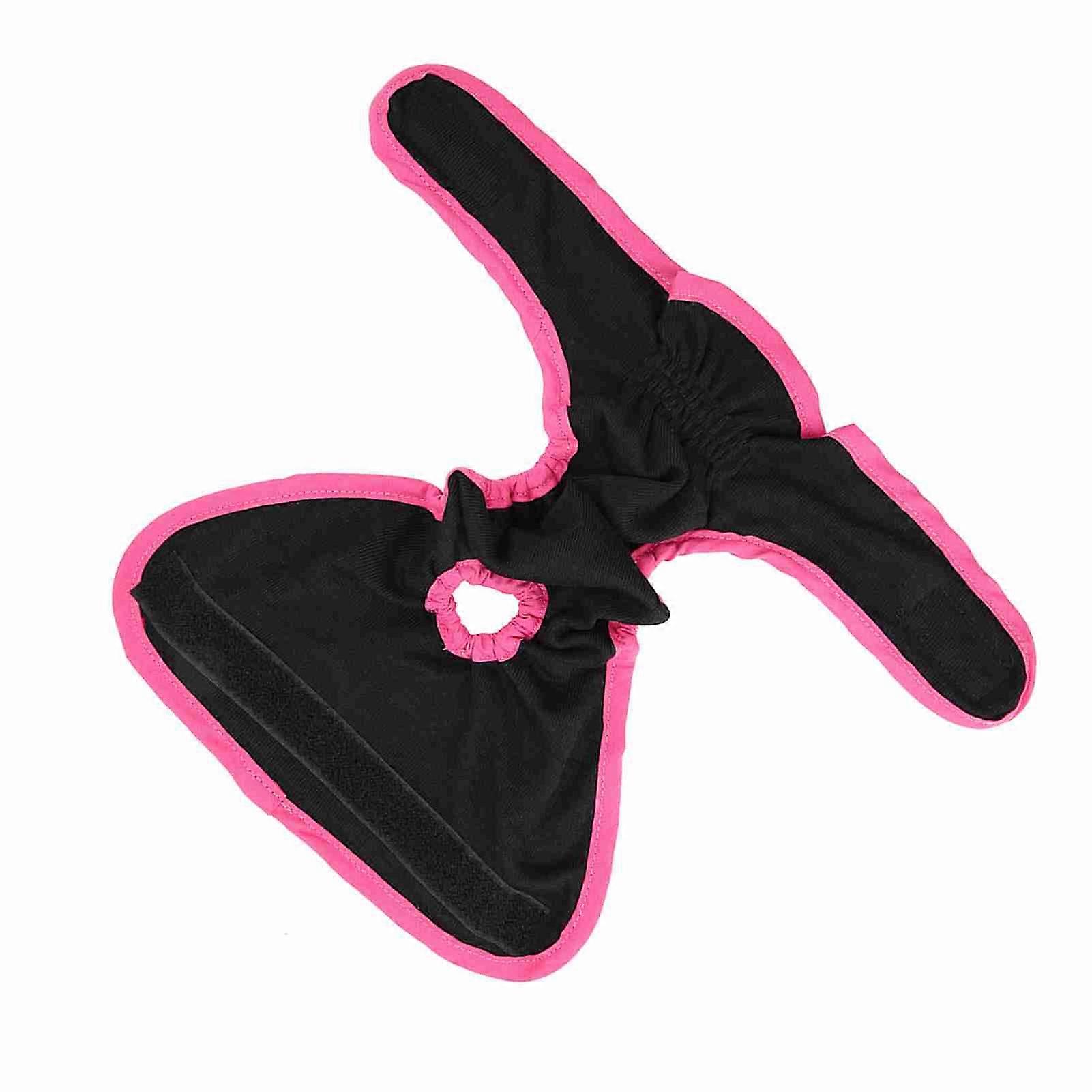 Dog Polyester Physiological Pants Female Sanitary Diaper Black M