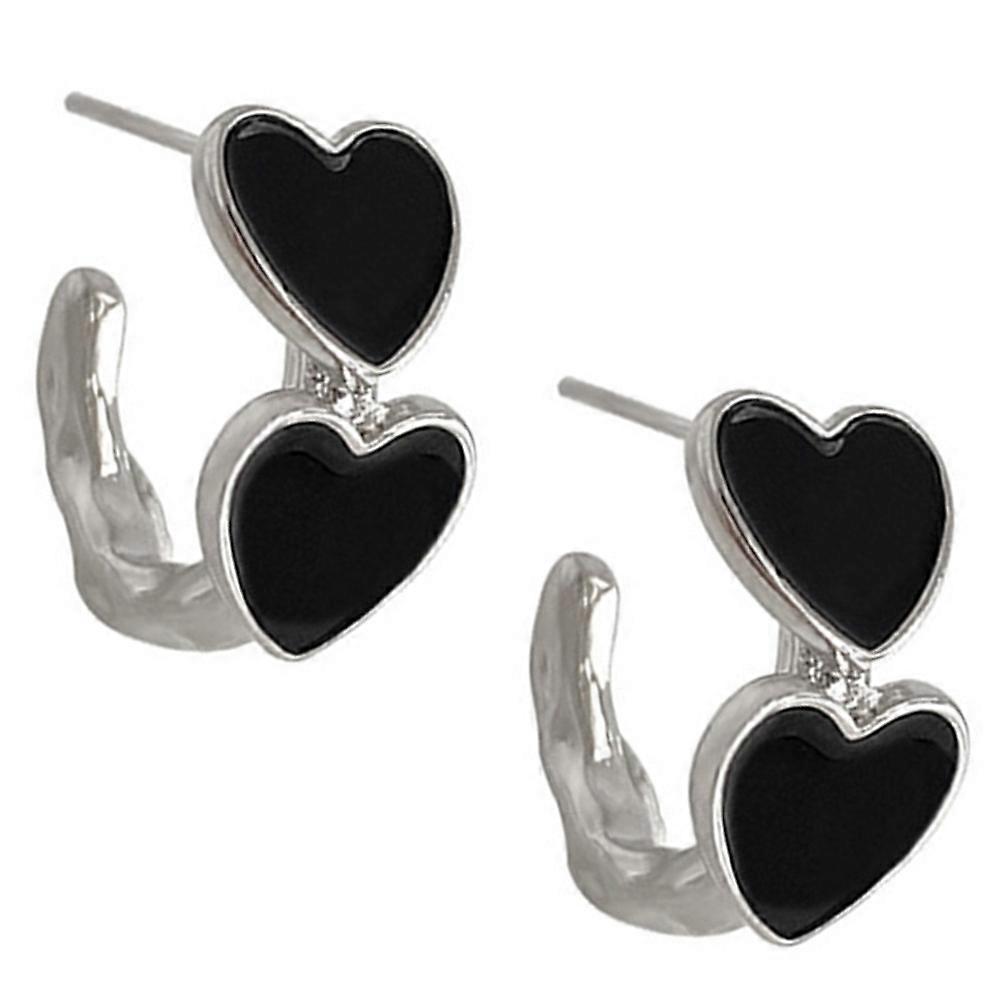 Heart Shaped Stud Earrings Elegant and Unique Jewelry Gift for Loved Ones, Fashionable Tiny Design