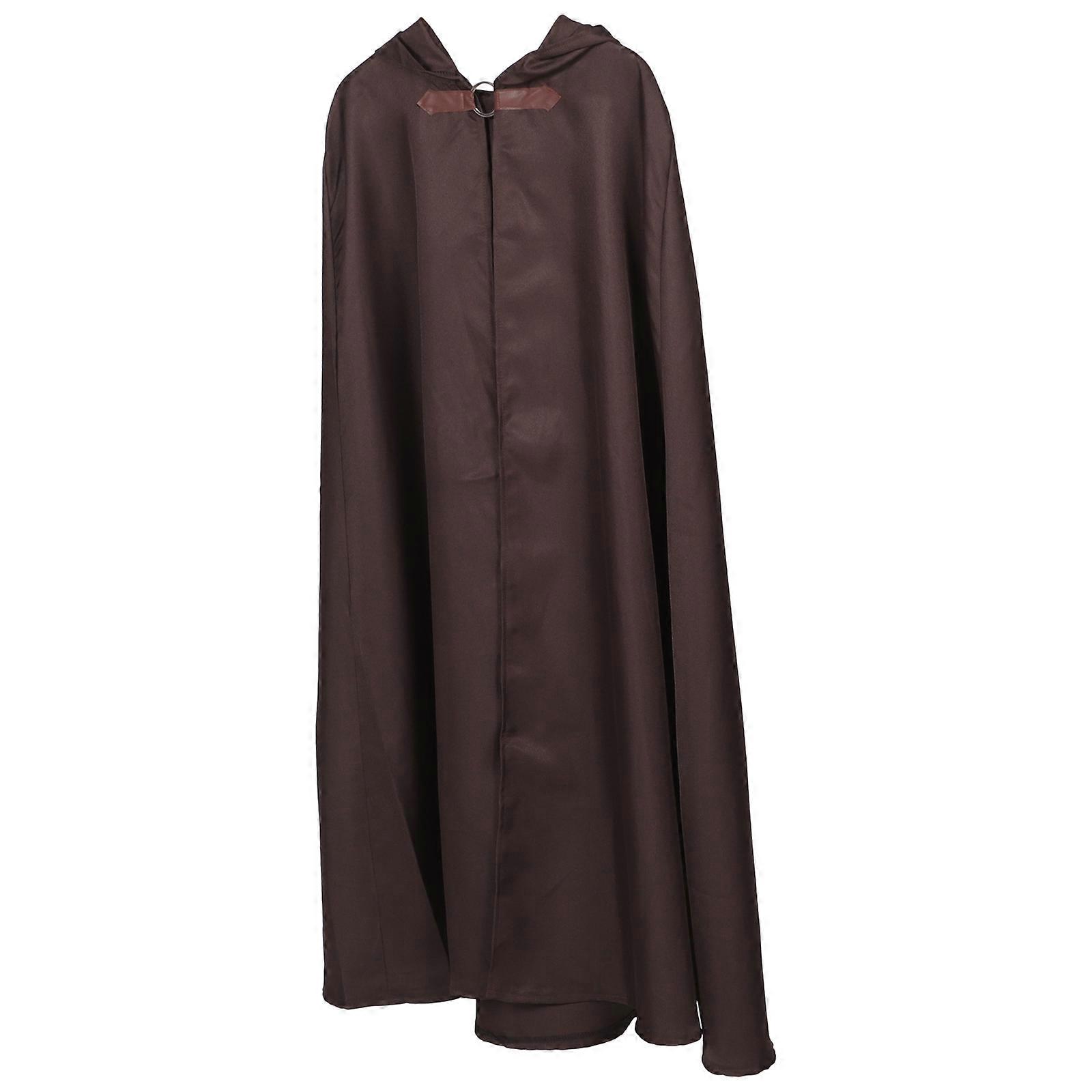 Vintage Cloak Cape for Men Cosplay Halloween Costume 360x123cm Medieval Style Fabric 1Set