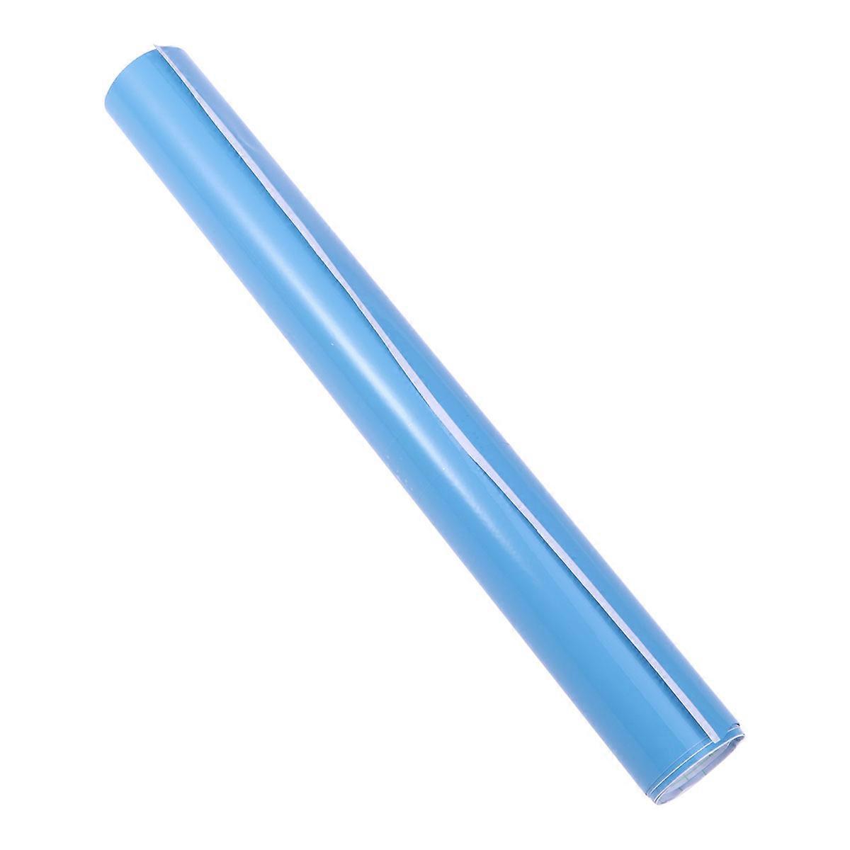 Full Vehicle Wrap Glossy Car Sticker Stretching Ability Memory Function Blue 1Pack