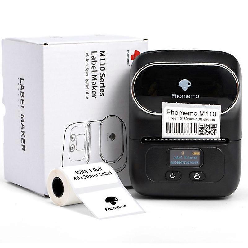 PHOMEMO M110 Mini Bluetooth-compatible Inkless Thermal Printer Wireless Clothes Barcode Label Price 