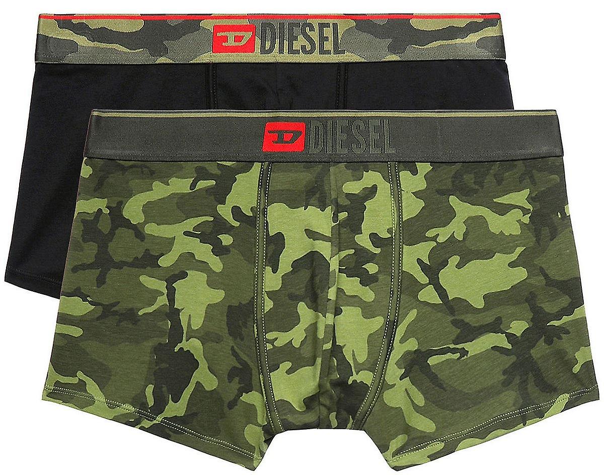 Diesel Damien 2 Pack Trunks - Sort/Camo Grøn