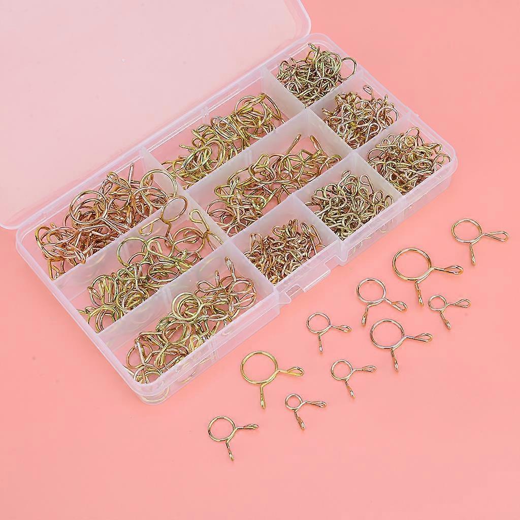 250 pcs. Universal Pipe Fuel Hose Spring Clamp Fitting Kit 5-14mm Vacuum Water Oil Silicone Tube Air Tube Clamp Kit