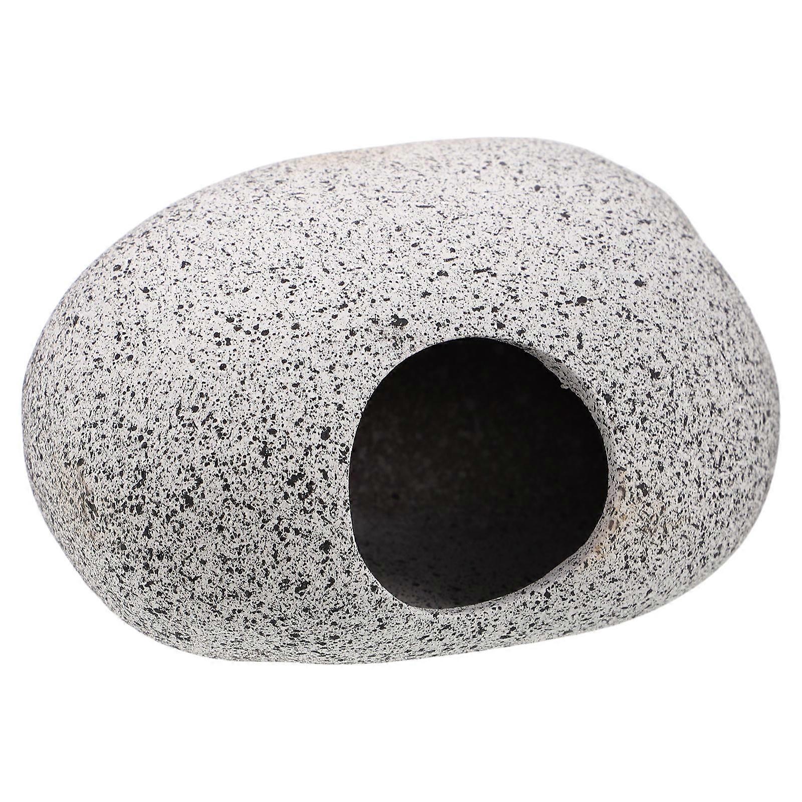Aquarium Decoration Fish Tank Cave Aquatic Plants And Shrimp Breeding Nest Light Grey 4.5×3.3×2.2in Aquascaping Design 1Pack