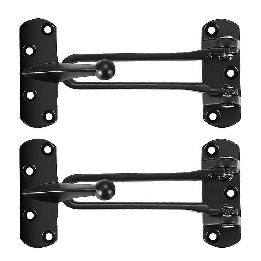 2pcs Swing Bar Door Lock Security Latch for Hinged Doors Easy Installation Theft Prevention for Home Hotels Guesthouses