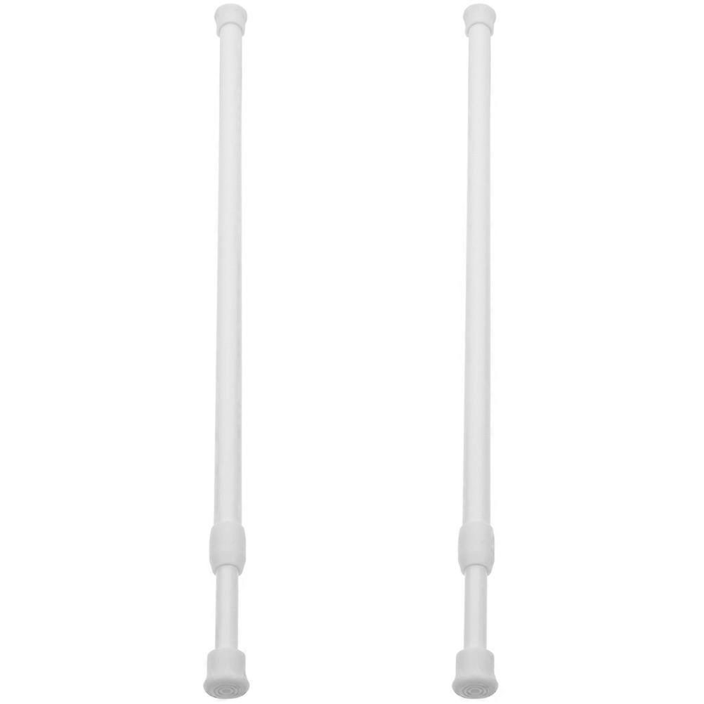 Adjustable Curtain Rod Tension Rods Indoor Window 50-80cm Length No Drilling Installation 2Pcs