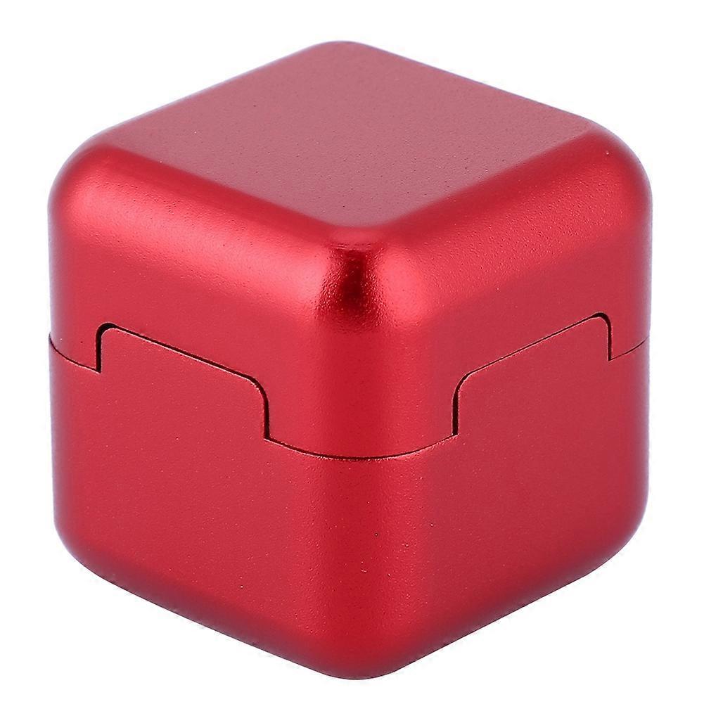 Porte-craie magnétique portable en aluminium pour queue de billard (rouge)