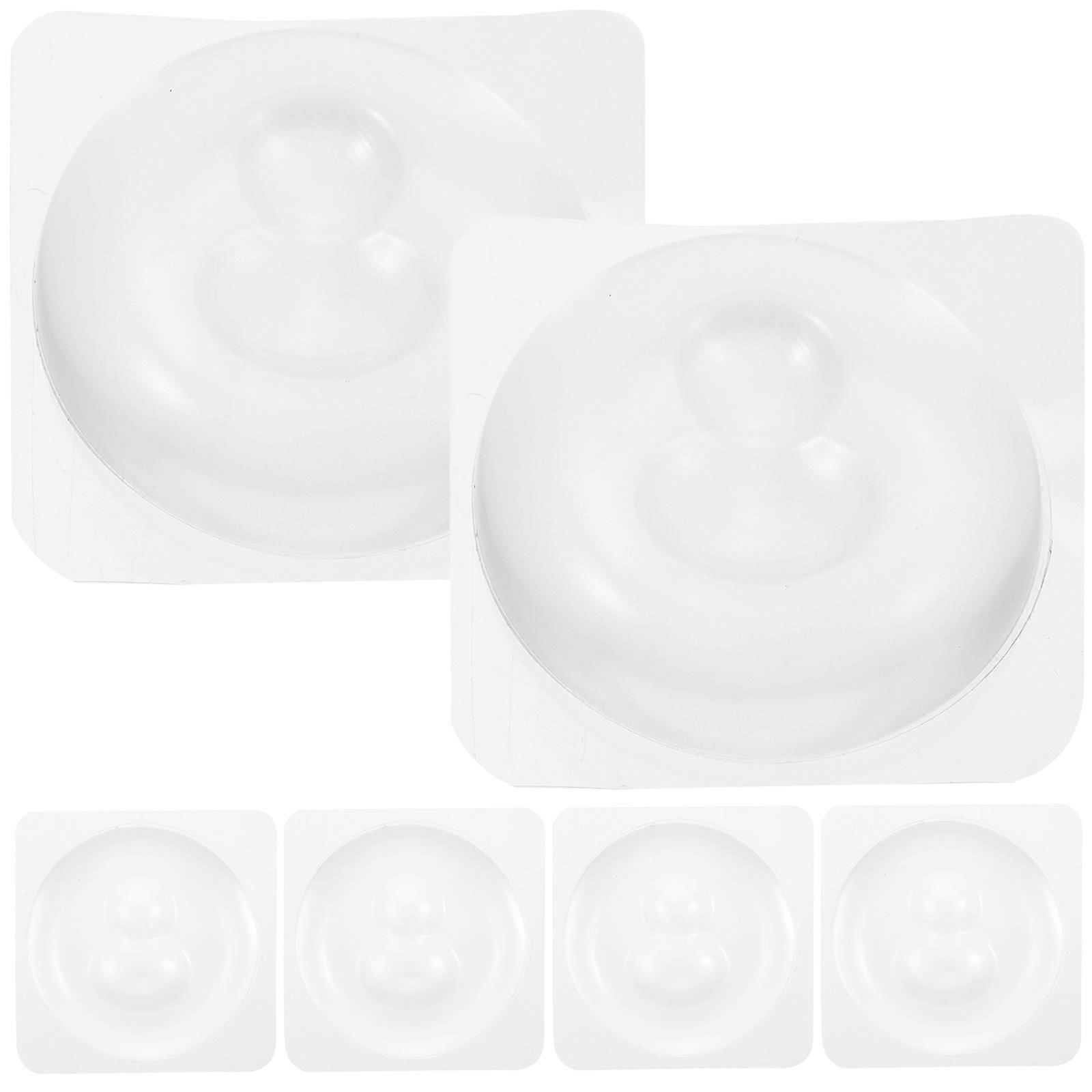 1 Set 6 Pieces Door Knob Wall Shield Practical Door Handle Bumpers Transparent