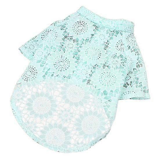 Κατοικίδια ρούχα καλοκαιρινή δαντέλα κοίλο σχέδιο παλτό κατοικίδιων ζώων μαλακό άνετο αναπνεύσιμο σκυλί ένδυση προμήθειες κατοικίδιων ζώων