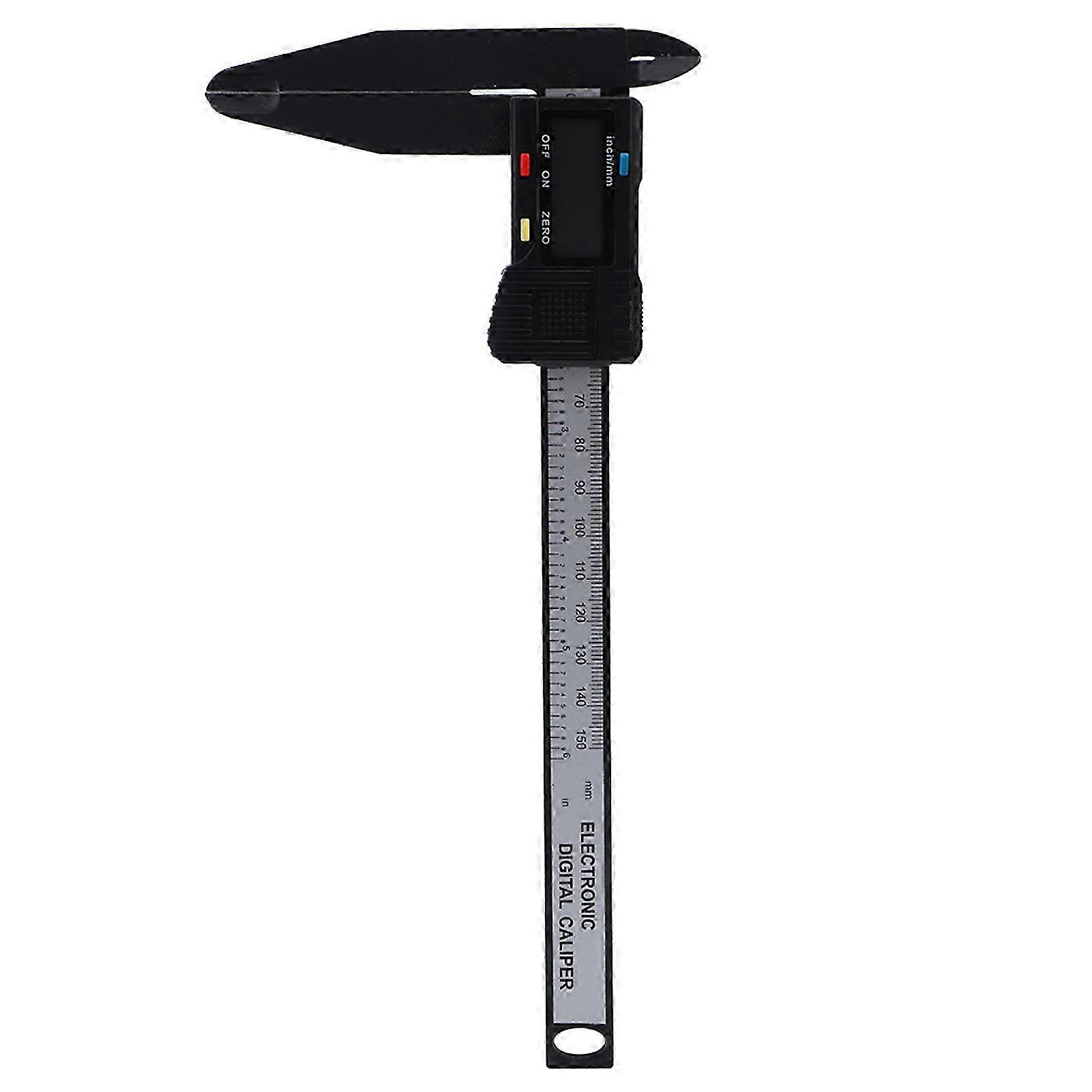 150mm Digital Electronic Caliper Carbon Ruler with Extended Jaw Measuring Tool for Precise Measurements