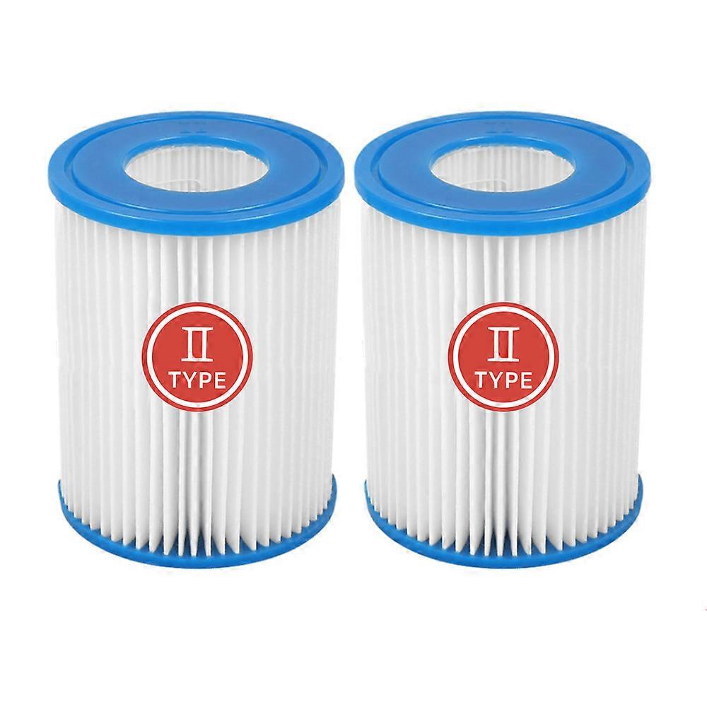 2pcs Swimming Pool Filter Pump Replacement Cartridge Type II Filter Pumps