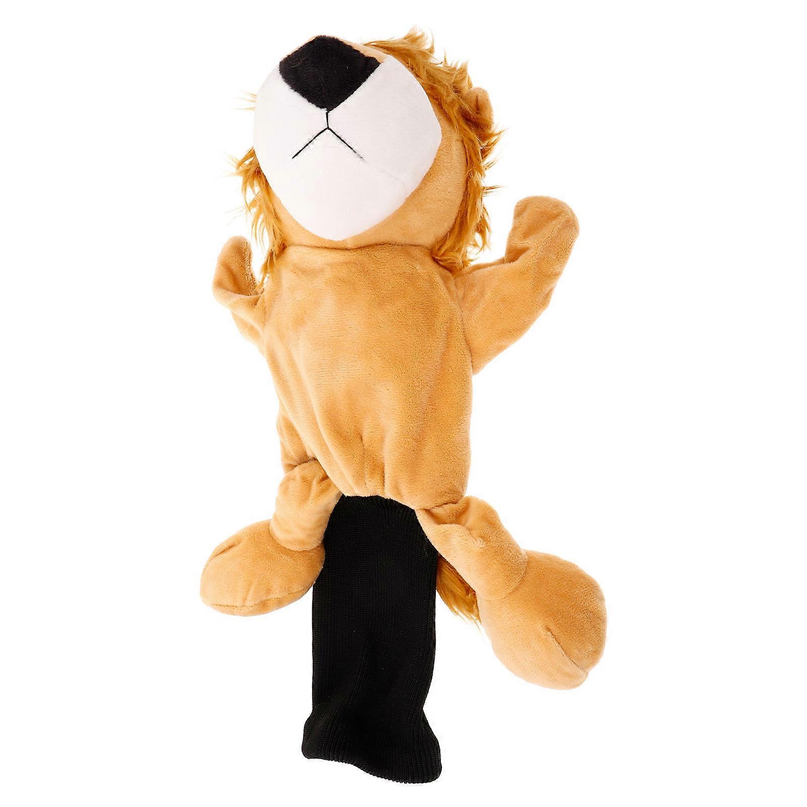 Plush Lion Golf Driver Headcover – Soft, Durable Club Cover for Easy Attachment and Removal – Cute & Fun Golf Accessory