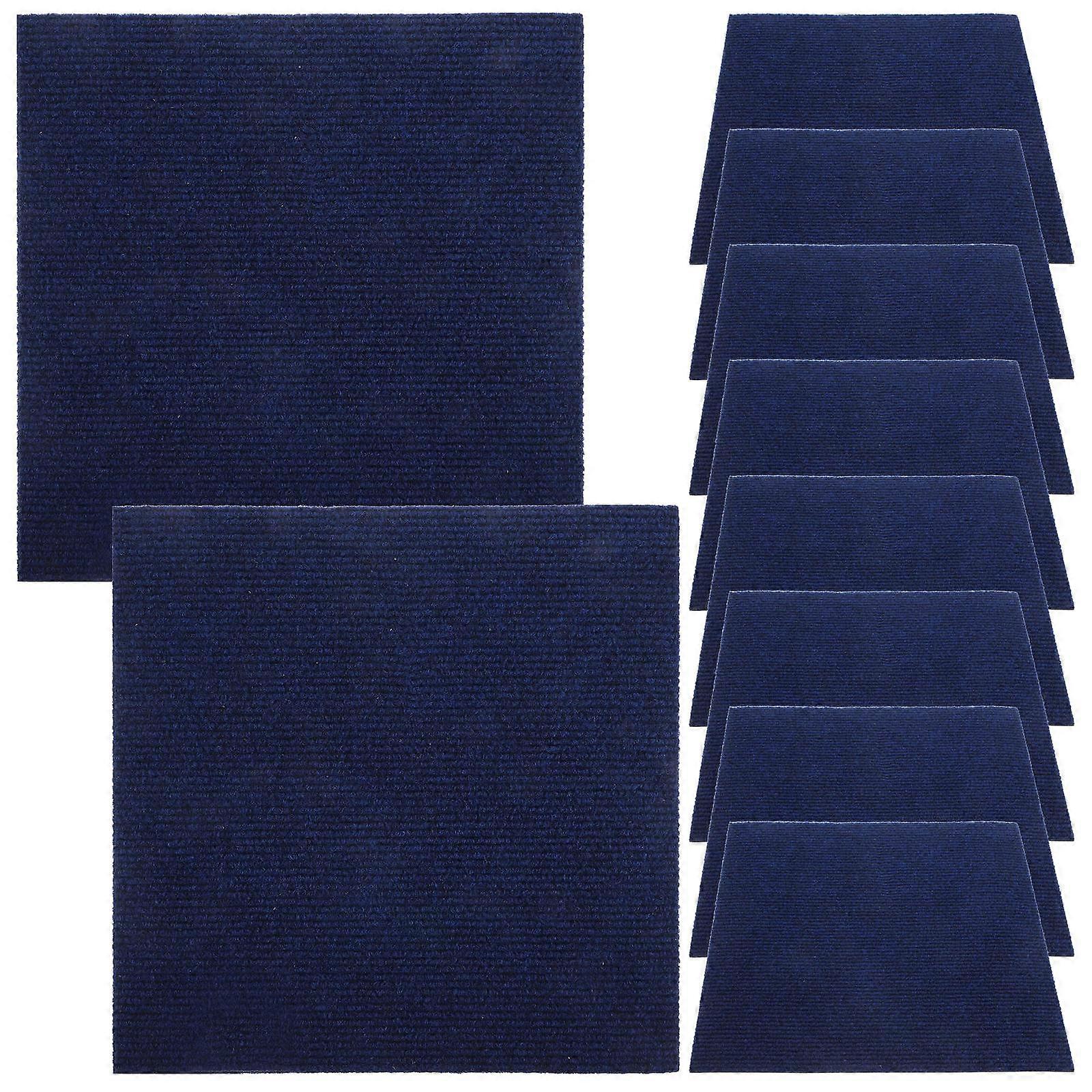 Floor Tiles Peel And Stick Self-Adhesive Office Basement Garage Polyester 30.00X30.00X0.50CM Anti-Slip 10Pack
