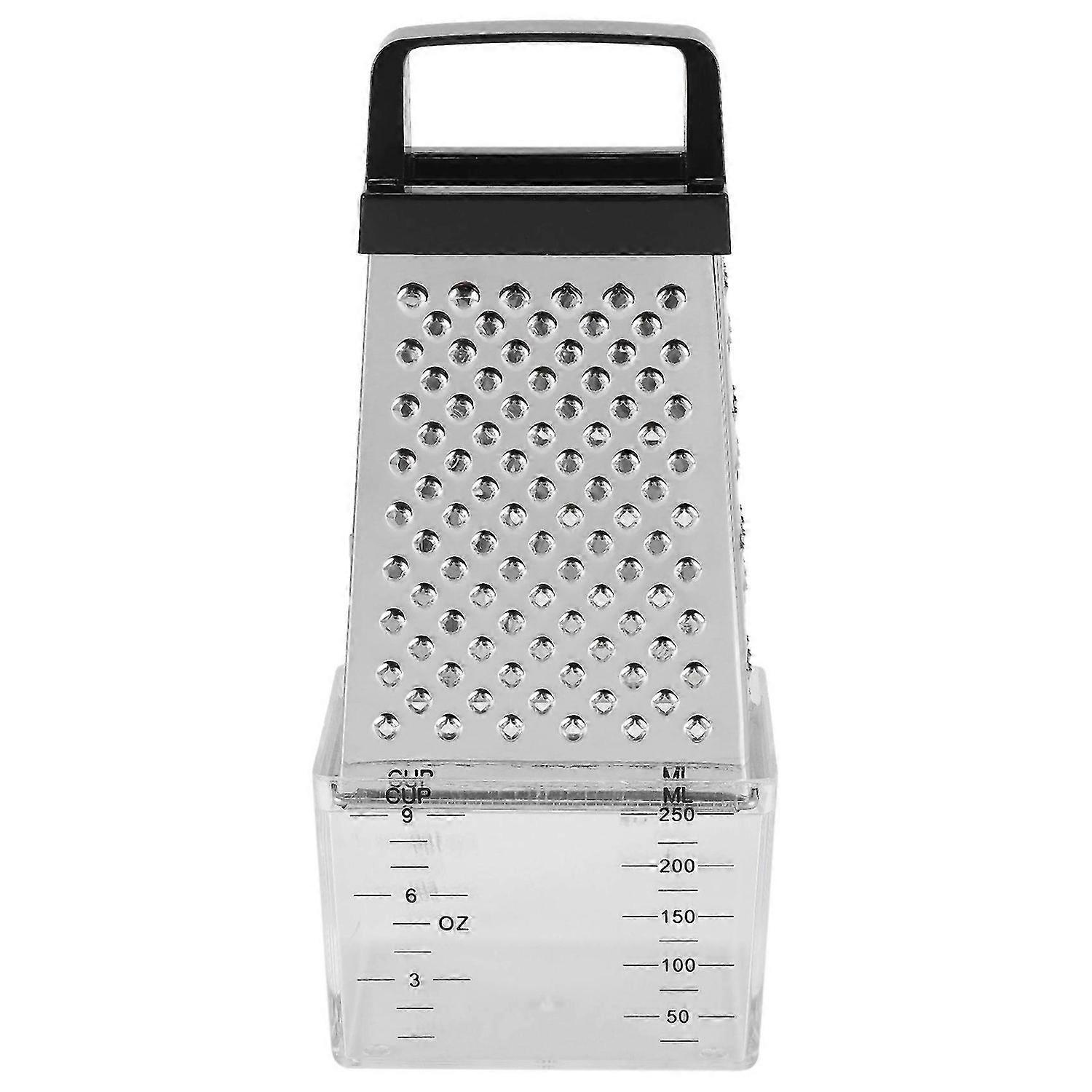 4 Sided Cheese Vegetables Grater Carrot Cucumber Slicer Cutter Box Container Kitchenware Stai