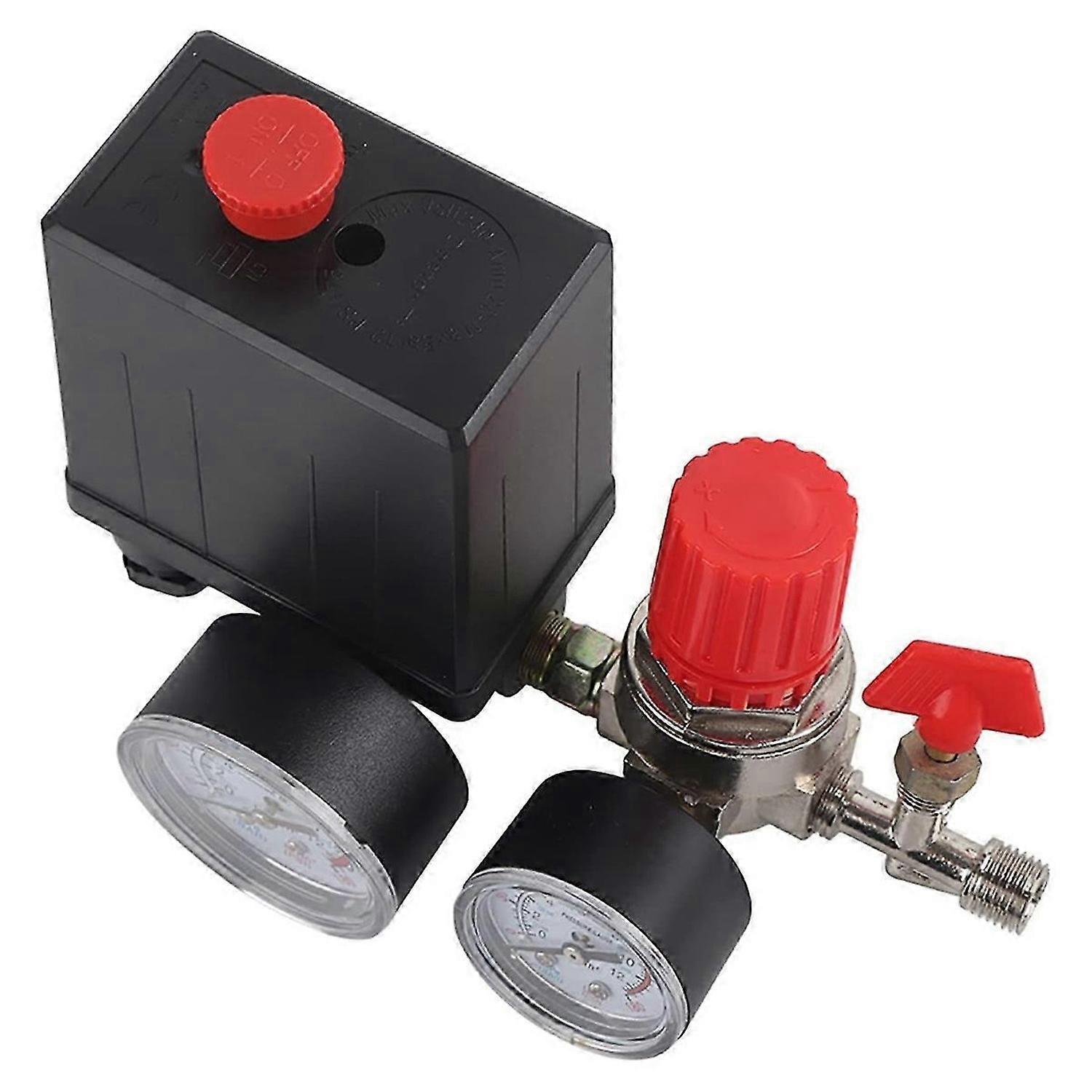 Pressure Switch with Gauges - Central-Pneumatic Compressor Parts for Precise Air Regu