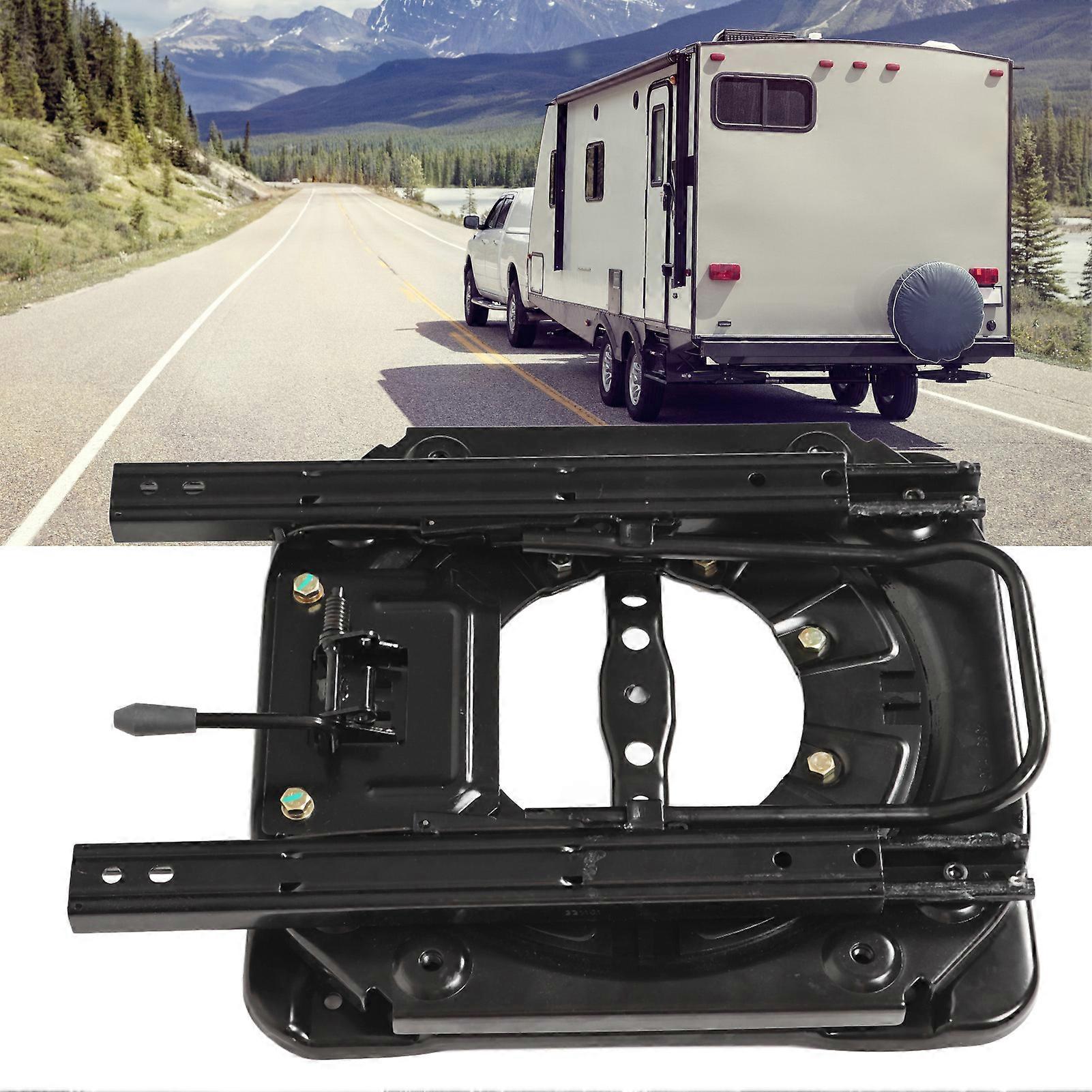 Seat Swivel Base Heavy Duty Adjustable Rotating Seat Base with Sliding Track for RV Commercial Vehicle Engineering Vehicles 