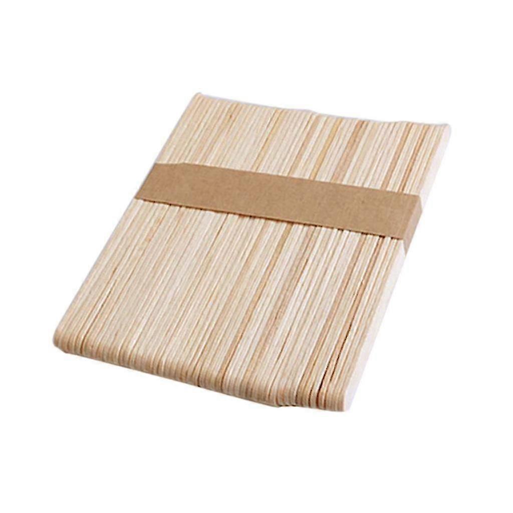 50 Pcs Flat Wooden Lollipop Stick Wood Ice Cream Sticks DIY Building Model 93 x 10 x 2 mm