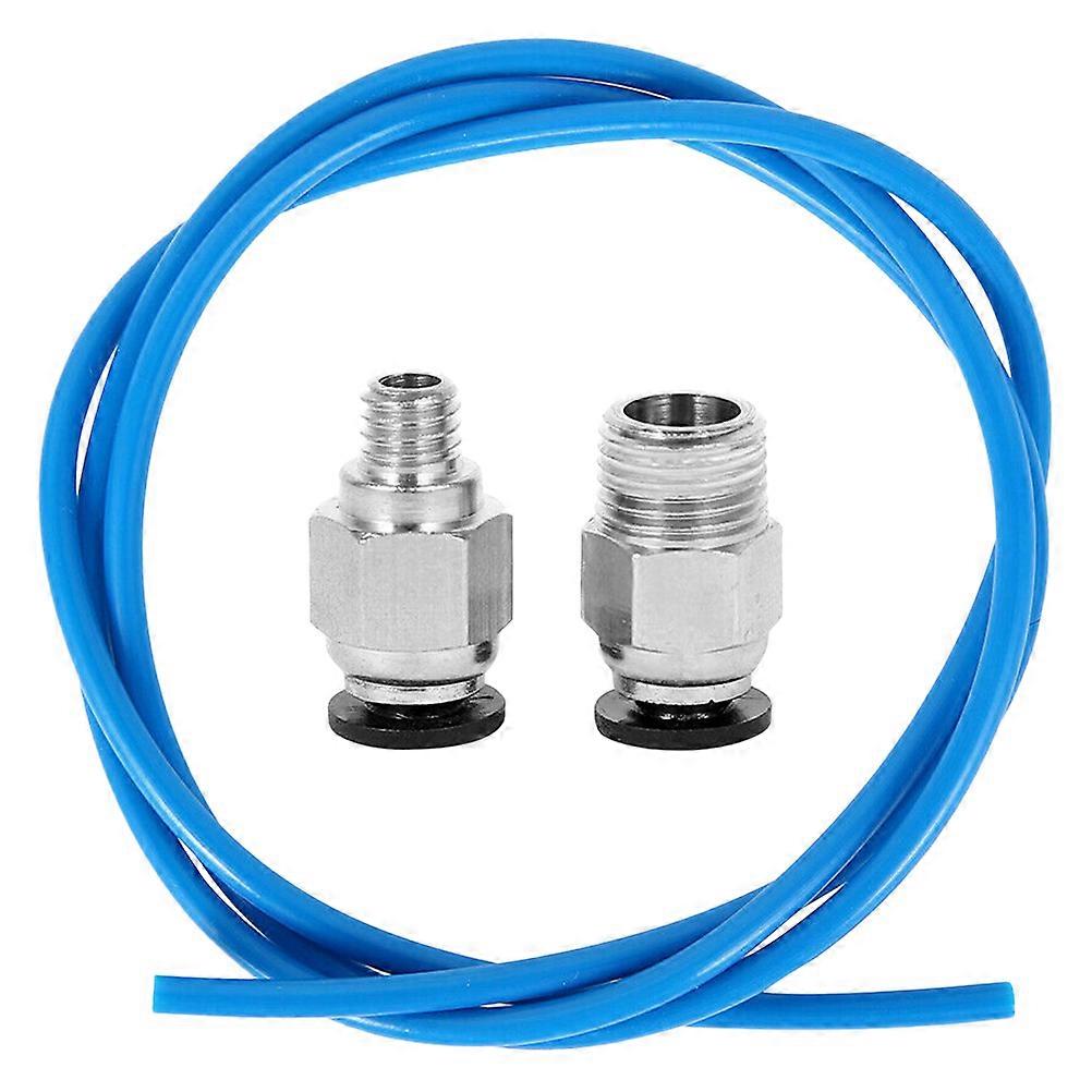 Pneumatic Connector Fitting Bowden Tube Assorted Color 100x0.4x0.4 Cm PTFE Reduced Friction 1 Set