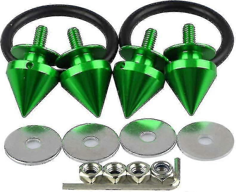 Bumper Fastener Nuts & Bolts, Bumper Reinforcement Washer, Quick Release Bumper Screws, Bumper Tapered Gasket Contour Reinforcement Screws(green)