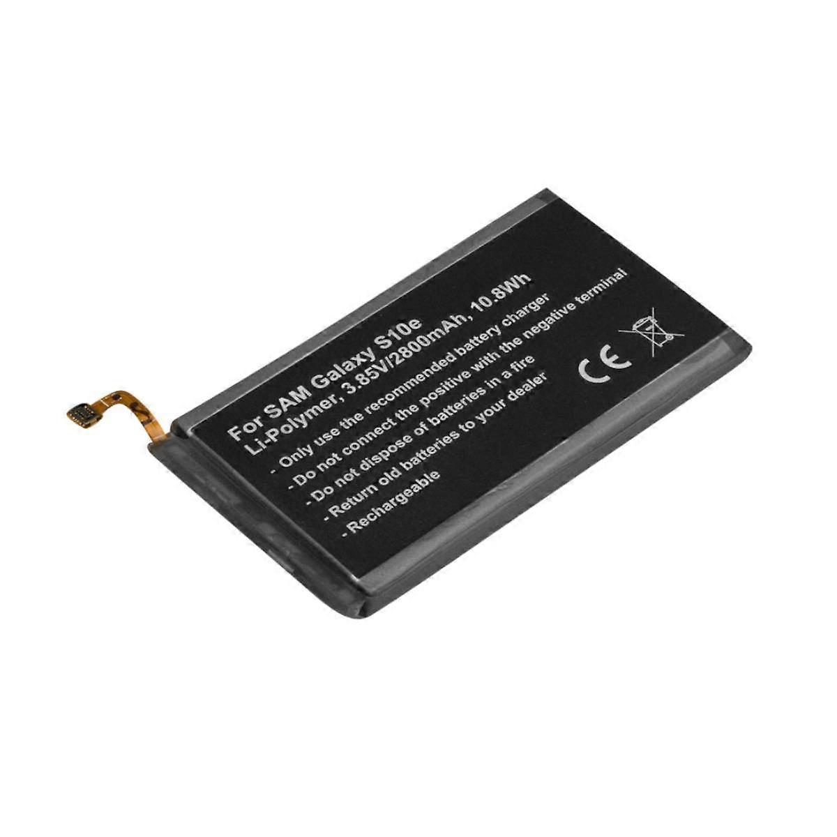 Replacement battery for Galaxy S10e 3.85V 2800mAh Li-Polymer, Black