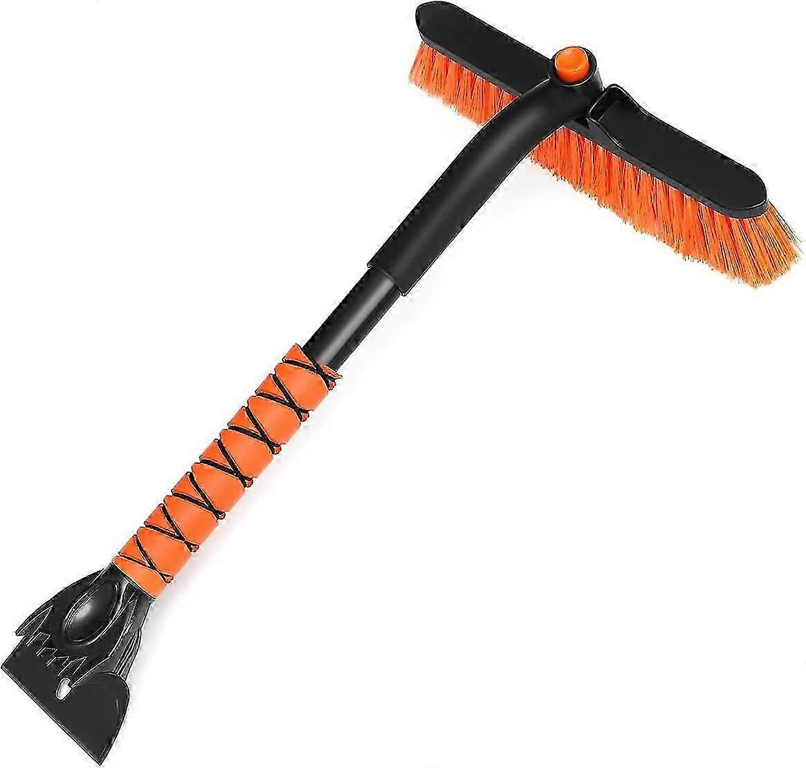 Durable Car Snow Brush with Ice Scraper and Foam Grip for Winter Use
