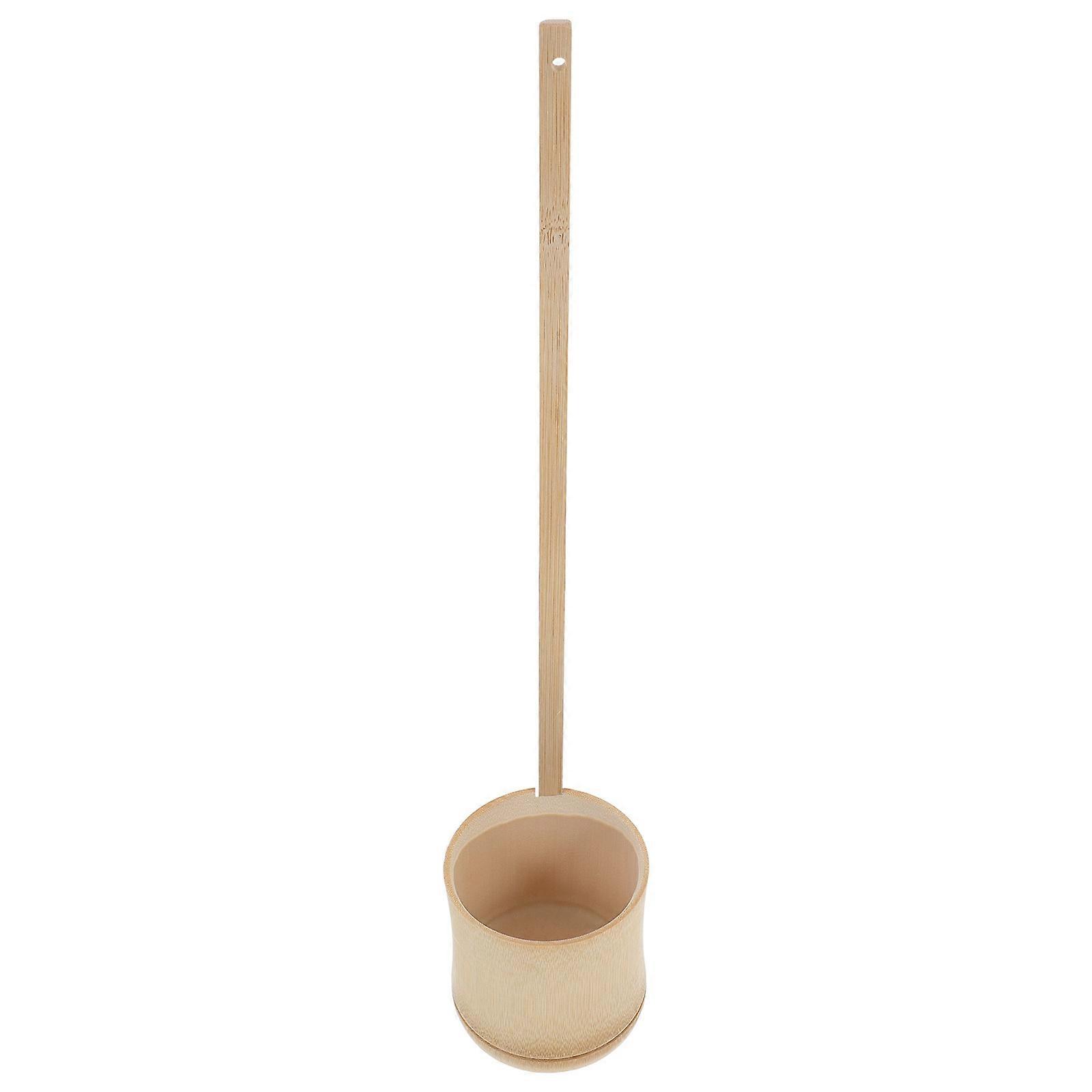 Ladle Spoon Water Ladle Family Gatherings Wood Material Simple Design Pouring 15.7x3.1x3.1in 1Pcs