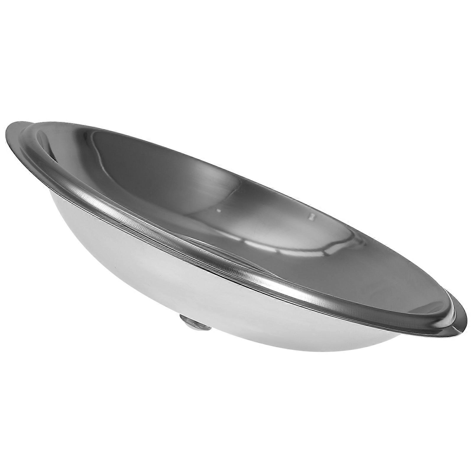 Replacement Pot Lids Anti-Scald Cooking Pot Lid Stainless Steel Pot Cover Home Visible Pan Lid Silver 30x30x6.2cm Food Protection 1Pcs