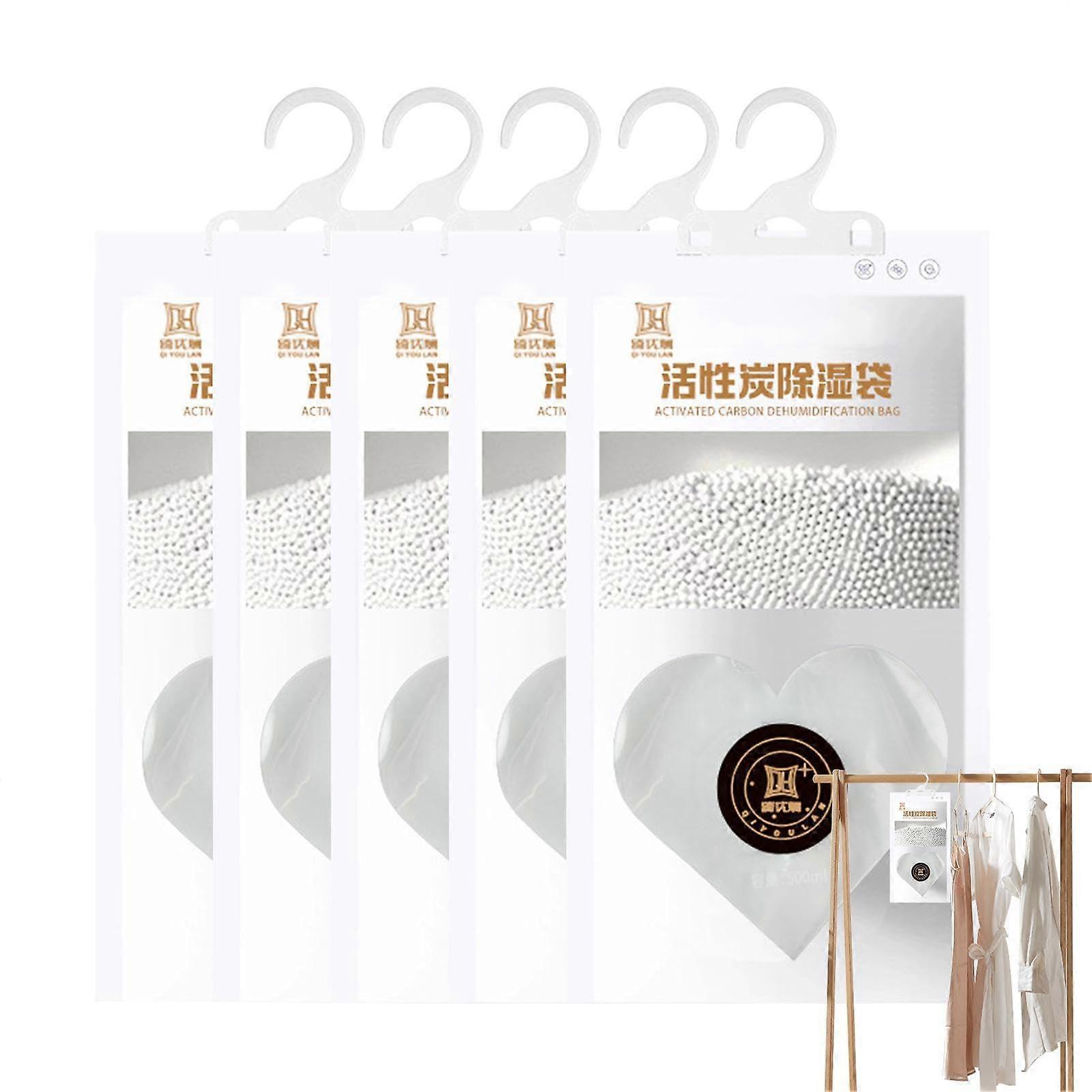 Closet Moisture Absorber Packages | Hanging Dehumidification Desiccant Bags, 4.58 oz Each, Prevent Mold and Mildew