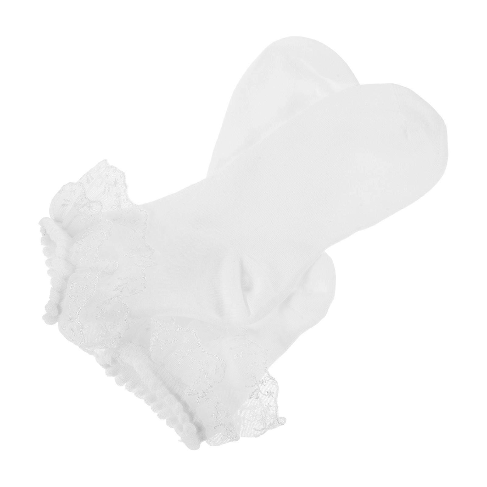 Ruffle Socks for Girls Cotton Socks Double Layer Lace Socks Design 1 Pair Work