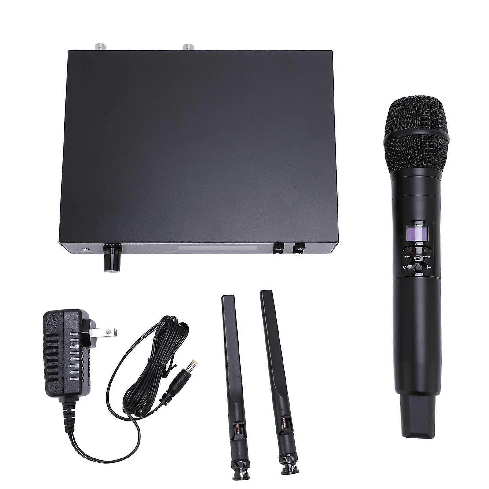 Wireless Handheld Microphone System 566-608MHz, 328ft Range, Clear Sound, Long Lasting